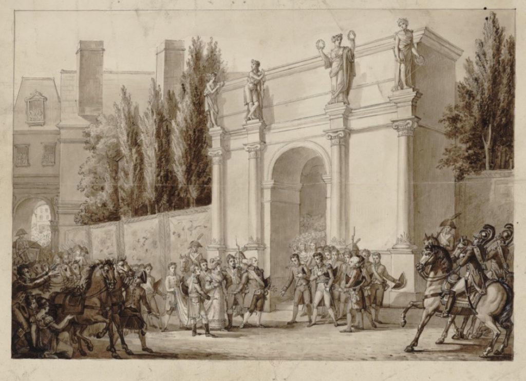 Réception de S. M. Louis XVIII à l'hotel de ville de Paris par le corps municipal le 29 août 1814