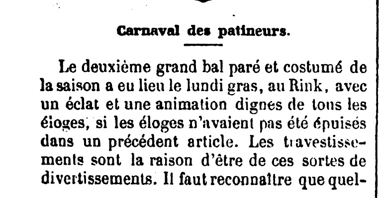 1884 – Fête et Carnaval des patineurs